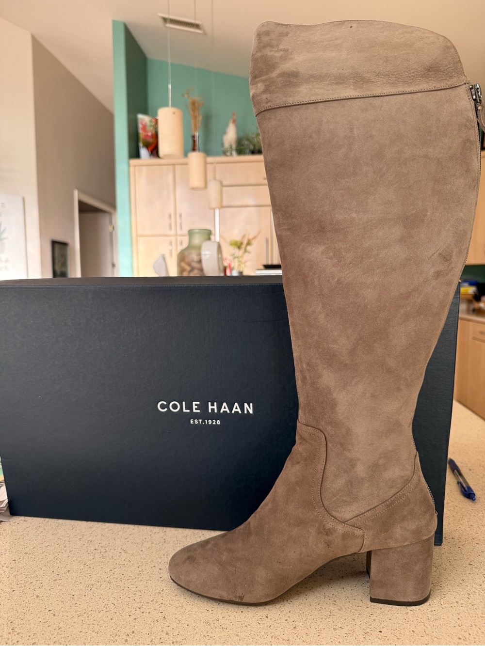 Cole Haan Raina Grand OTK Boot II Over-the-Knee Boots Brown US 7.5 B